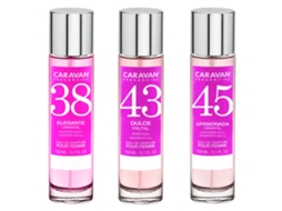 3X CARAVAN Perfume de Mulher Nº45 Nº43 Nº38 150Ml