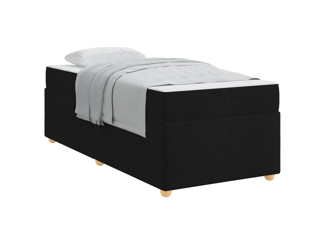 Estrutura da Cama com Colchão Preto Tecido MAISON EXCLUSIVE 80x200 cm