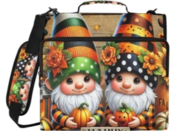 Pasta Madeira com organizador de 3 argolas, resistente à água, com compartimento para laptop, ideal para a escola.