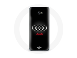 Capa para Samsung galaxy A5 2017 Audi logotipo Métal Fundo preto