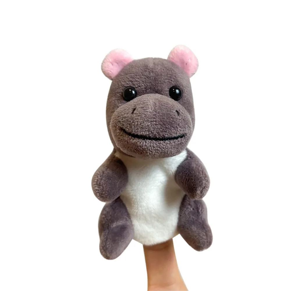 Série de Brinquedos de Pelúcia para Contar Histórias com Fantoches de Dedo Animais MDUG (hipopótamo)