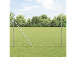 Vidaxl Fixação Para Cerca Hexagonal No Chão 50 X 1,6 M Aço Galvanizado