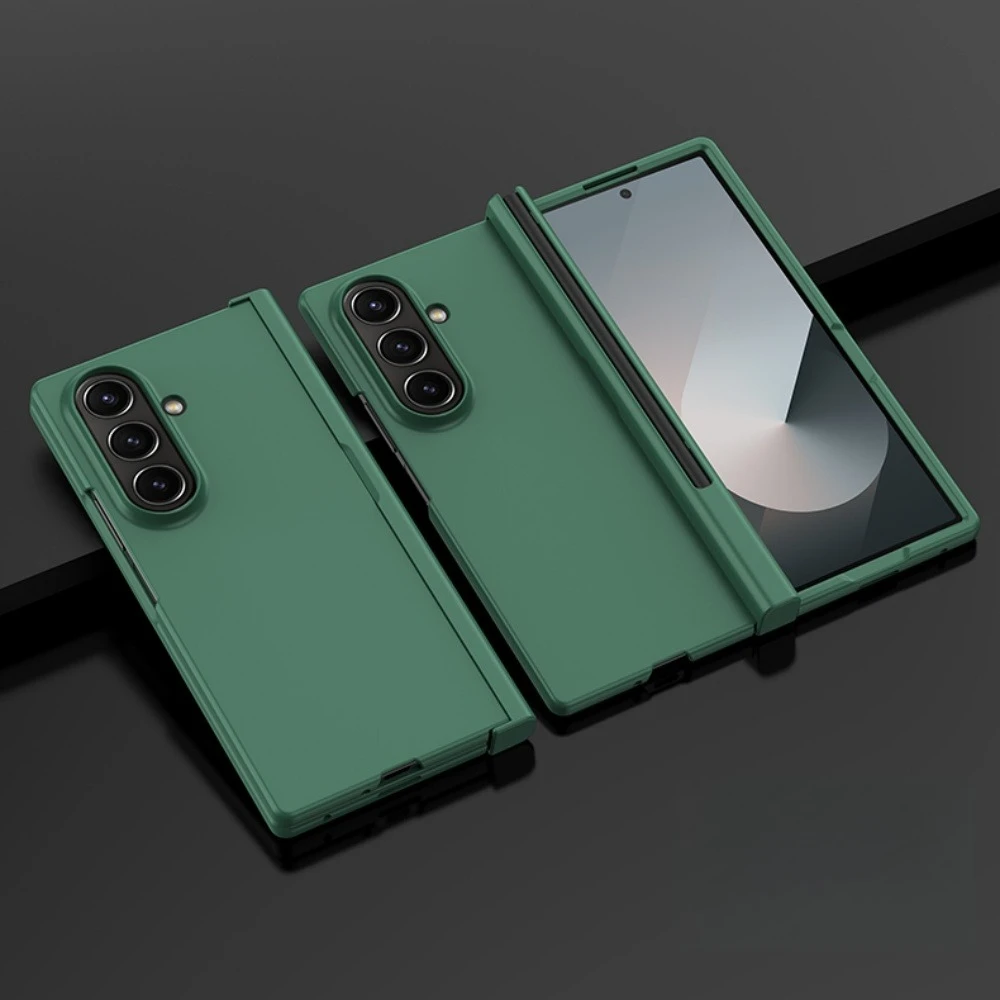 (verde, Galaxy Z Fold7) Capa De Luxo Em Policarbonato Com Toque Suave E Compartimento Para Caneta Stylus