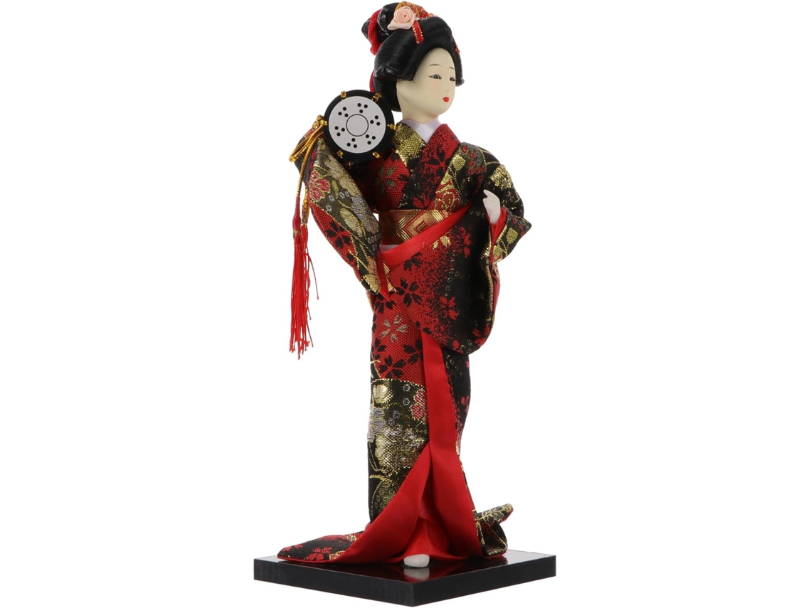 Boneca Gueixa Japonesa, Quimono Tradicional Feito À Mão,