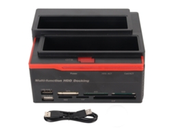 Estação De Docking Hdd De Dois Compartimentos Usb2.0 Para Leitor De Disco Rígido Sata Ide 2.5/3.5 Polegadas 8tb Plugue Eu