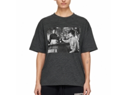 Rockinstone Rocky Movie Compsure Heather Black Adult T-shirt Size:l