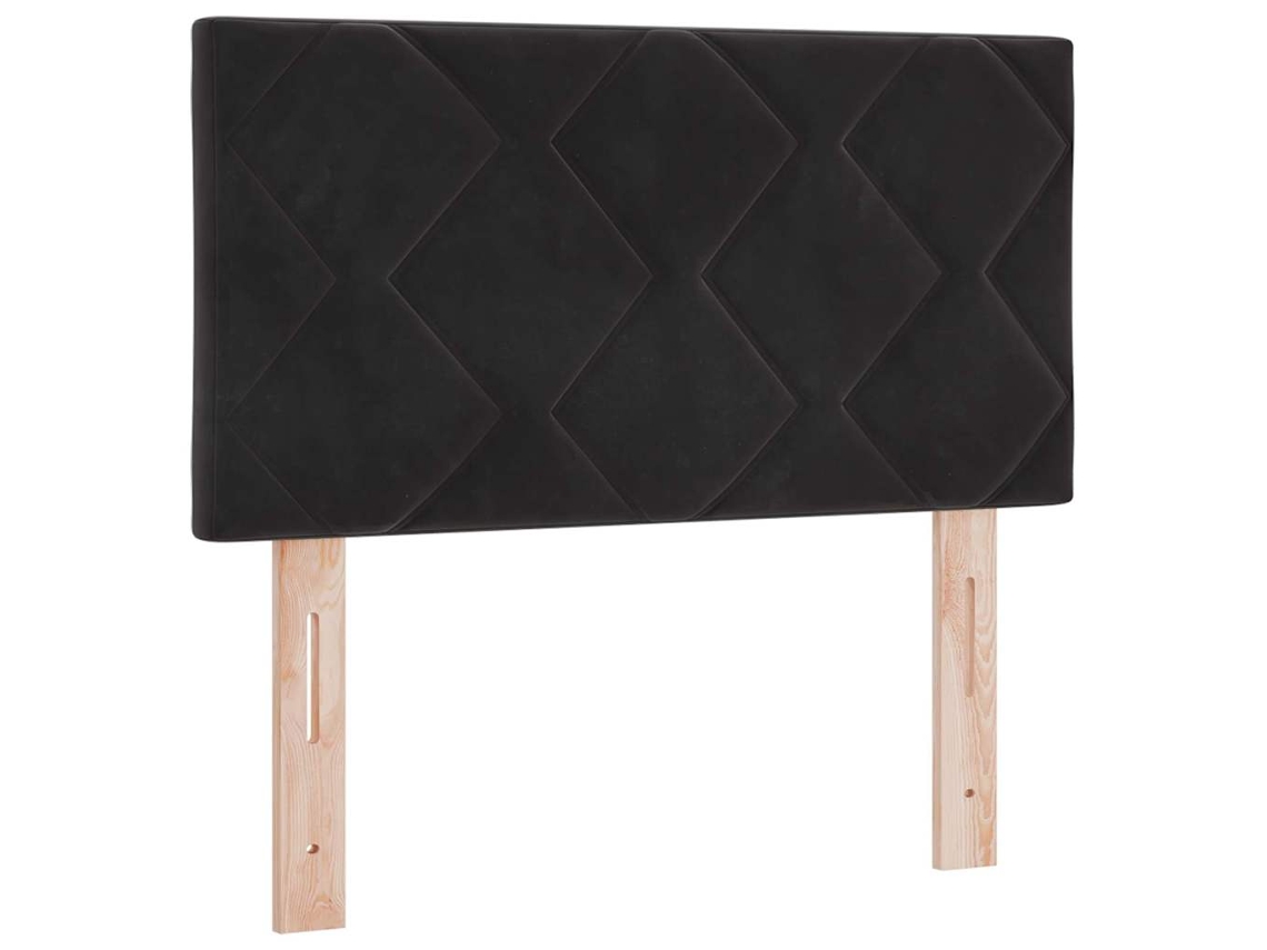 Cabeceira com Tiara Preta 80 Cm Veludo MAISON EXCLUSIVE