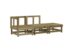Garden Lounge Set, Garden Lounge Sets Vidaxl Marrom Madeira De Pinho Impregnada (n/a)