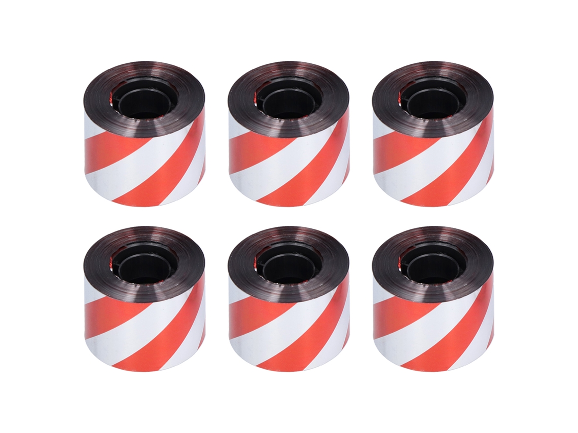 6pcs Fita Anti pássaros Reflectiva de Prata e Vermelho para Jardim 80m | S/MARCA