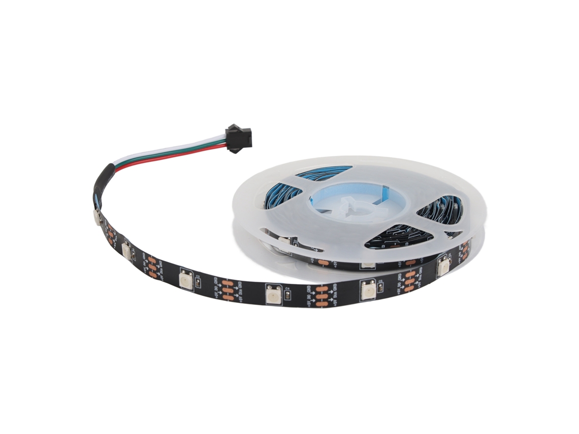 Fita de luz LED RGB 3,5m com controle Bluetooth e USB para festa e ambiente | S/MARCA