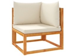 Conjunto 1 Sofá De Jardim Vidaxl Marrom Madeira De Acácia (65 X 65 X 65 Cm)