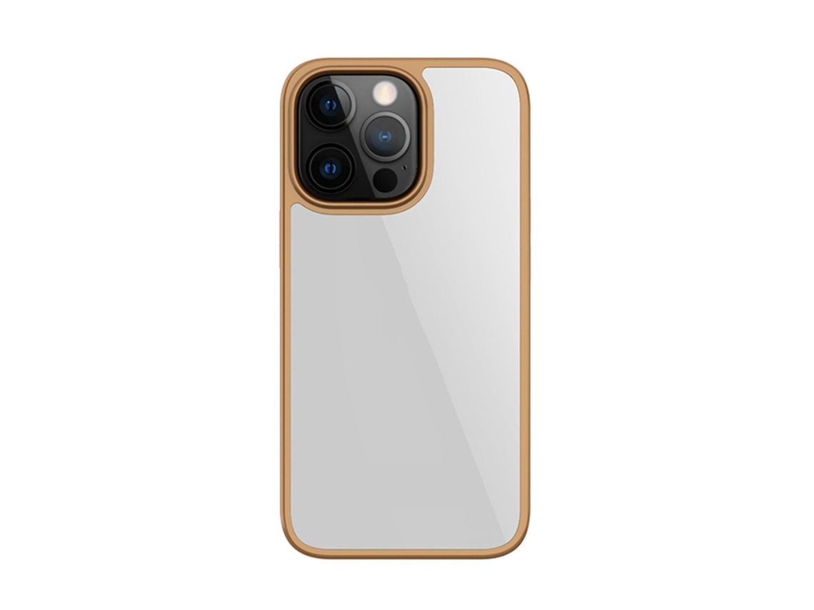 Capa Para Iphone 15 Pro Com Acabamento Galvanizado