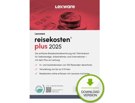 Reisekosten Plus 2025 1 dispositivo, 1 ano Esd Downloadesd Lexware