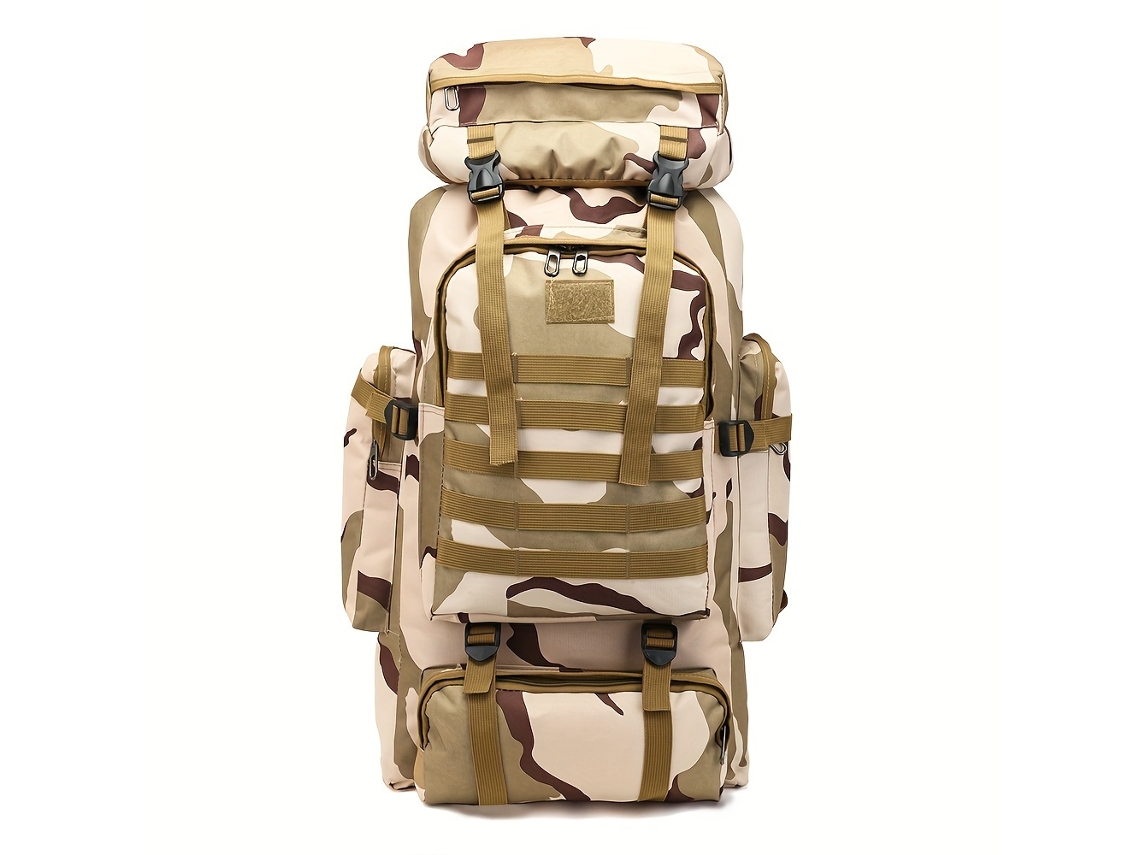 Mochila De Caminhada Dobrável Com Cordão Em Poliéster Para Viagens Ao Ar Livre (não Incluída).