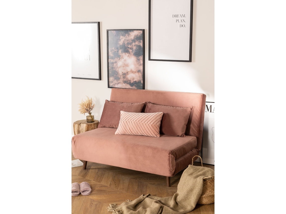 SofÃ Â¡Cama SKLUM 2 Lugares Elen (80x120x90 cm 42 cm Veludo) Worten.pt