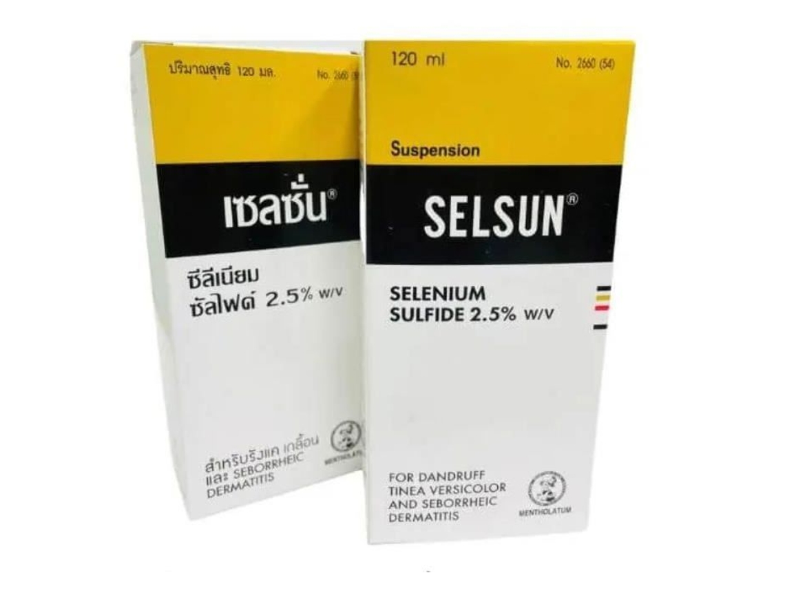 Shampoo Anticaspa - Selsun Sulfure 2,5% - 2 X 120 Ml - Anti-caspa - Anti-queda De Cabelo