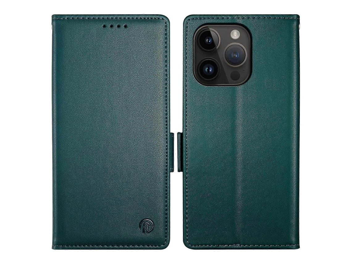 Capa De Couro Com Suporte E Fecho Magnético Para Iphone 14 Pro Max Df-010