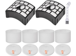 Kit Com 6 Filtros De Espuma Feltro Removíveis Para Hairpro Zd550