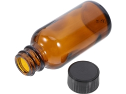 Frasco De Vidro Âmbar De 30 Ml Para Remédios E Líquidos, Recipiente Vazio Multiuso