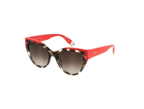 Óculos De Sol De Mulher Furla Eyewear Furla Avana Marrone Cinzento