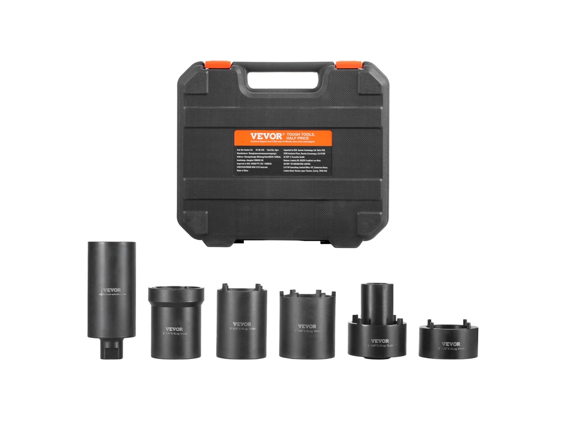 VEVOR 6 Pcs Kit de Ferramentas de Porca de Eixo de Transmissão de 12 7 Mm