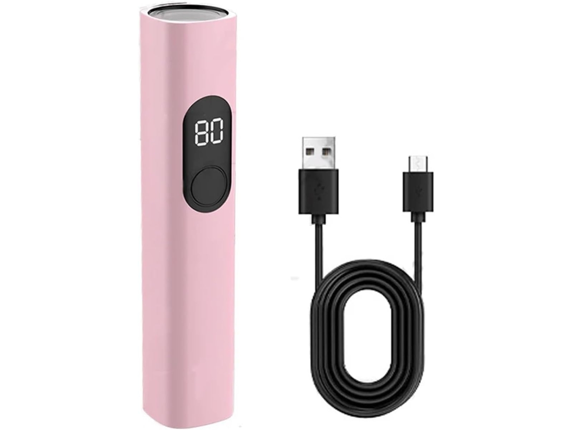 Mini Secador de Unhas Portátil com Lâmpada UV/LED para Secar Esmalte em Gel SFUSHOS