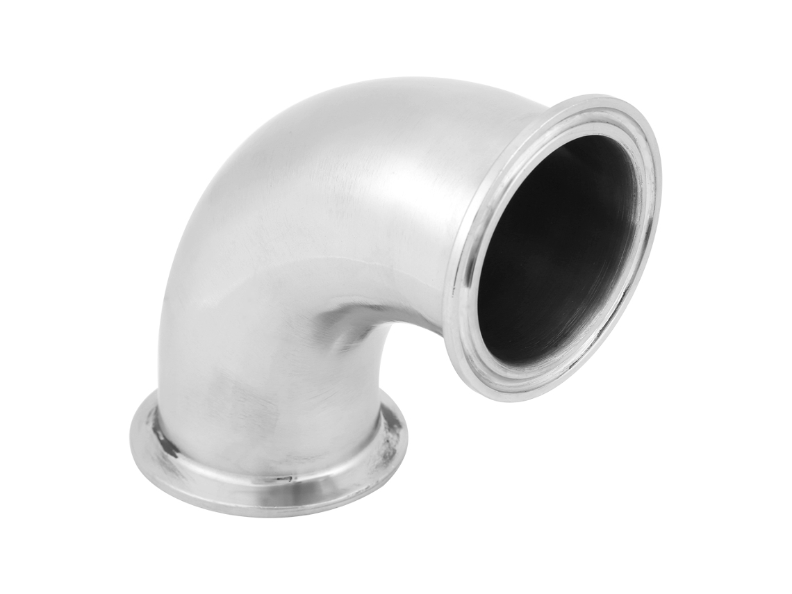 Conjunto De Cotovelo Sanitário Em Aço Inox 90° Com União Laxiscreed Resistente À Corrosão