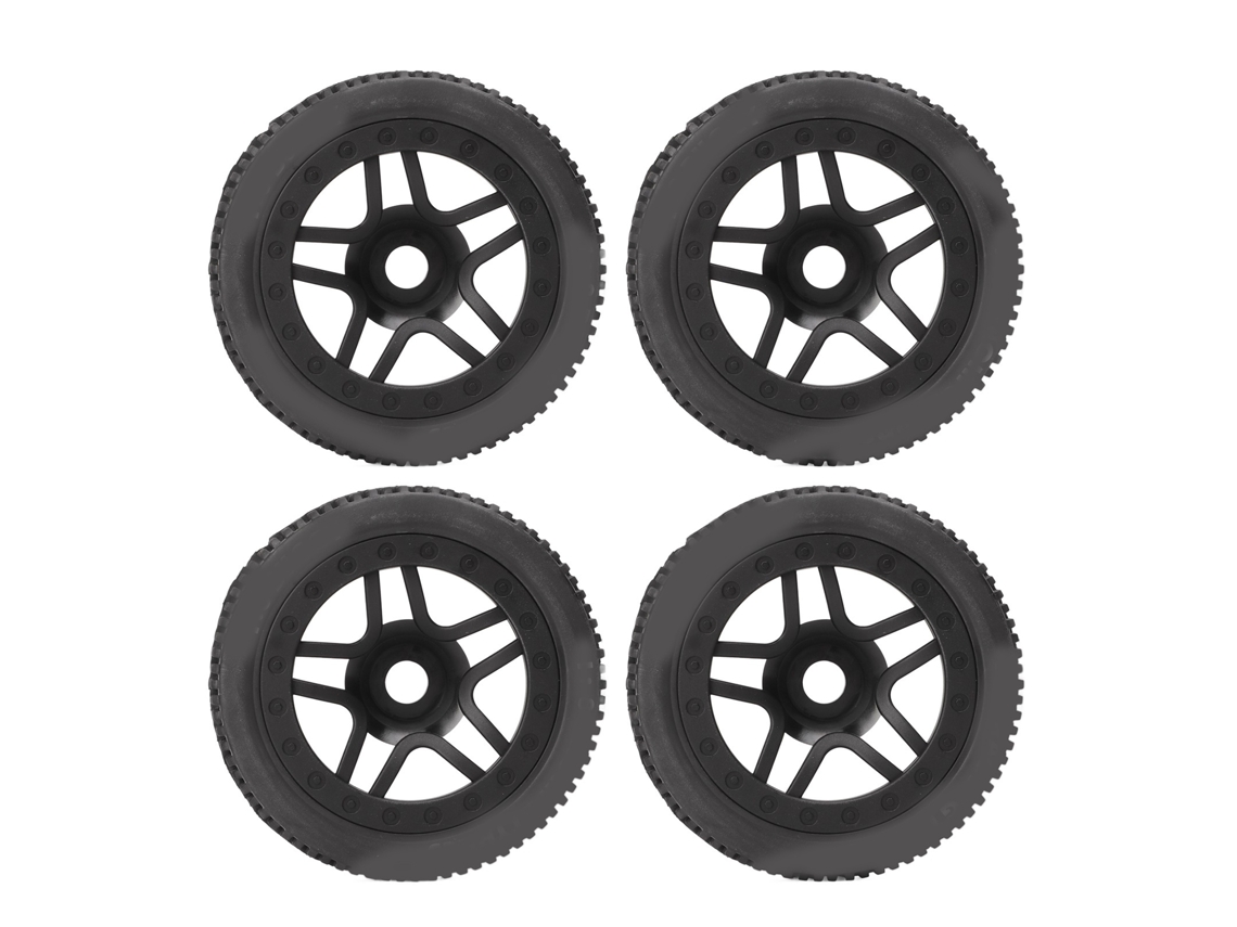Mali 4 Pneus de Borracha para Carro Rc com Amortecimento Forte e Resistente Ao Desgaste Rodas Rc Off Road 1:8 Arrma