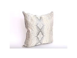 Coração Do Lar - Almofada Design Efeito Python Joha - L. 45 X L. 45 Cm - Branco