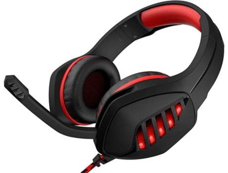 Auscultadores INTERSTELLAR RBG144 (On Ear - Microfone - Vermelho)