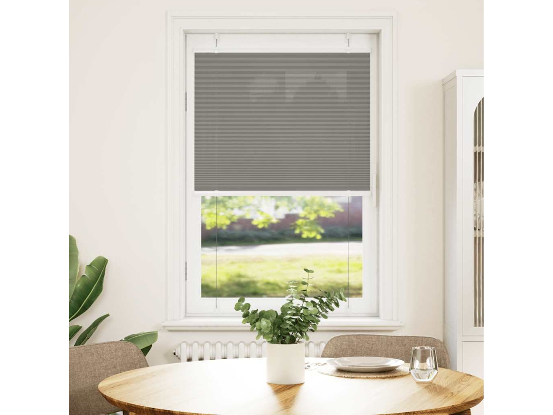 Vidaxl Antracite Plissada Cega 80x100 Cm Largura Tecido 79,4 Cm