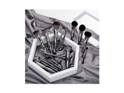 Conjunto de com 12 Peças para Entusiastas de Maquilhagem Conjunto de para Viagem e Mistura Prata LUUCOZK