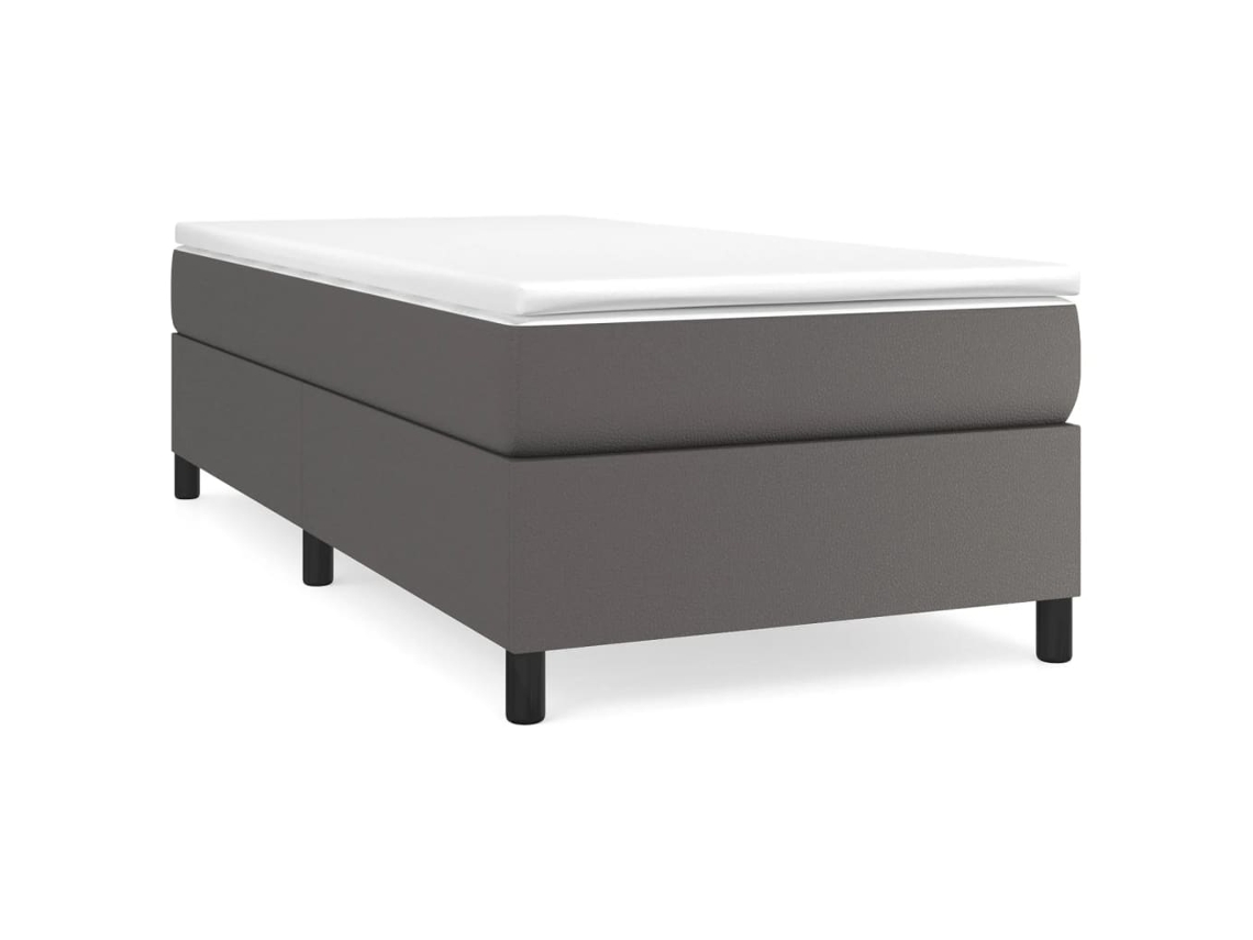 Box Spring Bed Frame, Box Spring Bed Frames Vidaxl Cinzeto Couro Artificial (80 X 200 Cm)