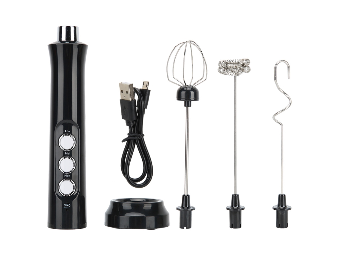 Espumador de Leite Elétrico Portátil USB com 3 Velocidades S/MARCA