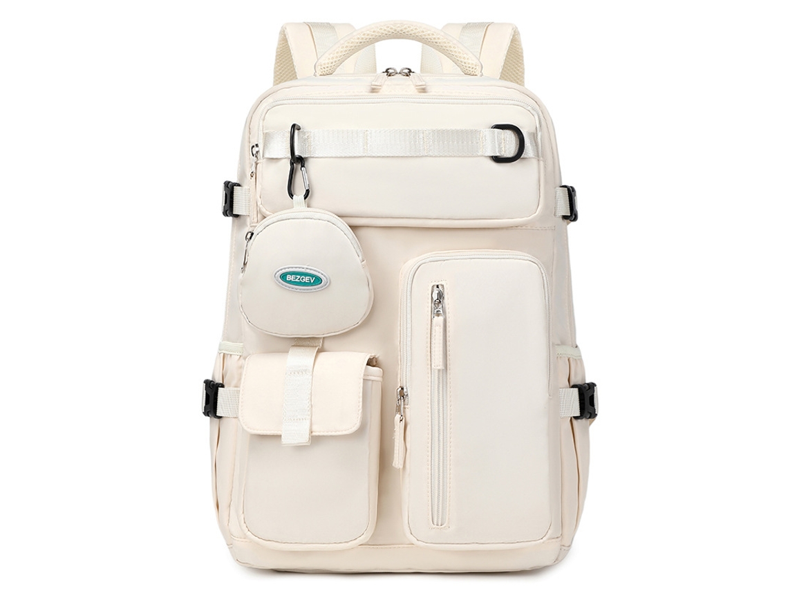 Mochila Multifuncional Do Computador Beige 46 * 30 * 18cm