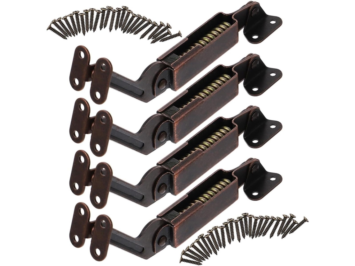 Iplusmile Dobradiças De Suporte Tampa Reforçadas, Conjunto De 4 Peças Com Função Travamento Para Abertura Inferior
