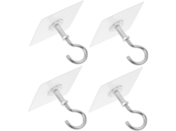 Canight Conjunto De 4 Ganchos Autoadesivos Para Teto, Adesivos Pendura