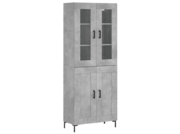 Highboard, Highboards Vidaxl Cinzeto Madeira Processada (n/a)