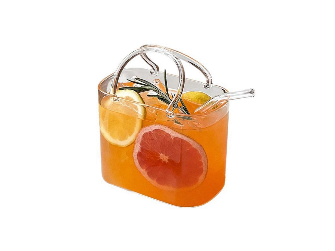 Copo De Vidro De Borosilicato Alto Feito À Mão Para Chá De Frutas E Sumo