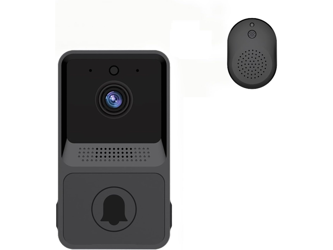 Campainha com Camara HALINUIA Sem Fios Wi fi Hd Exterior com Visao Noturna e Intercomunicador Video para Monitorizacao Domestica