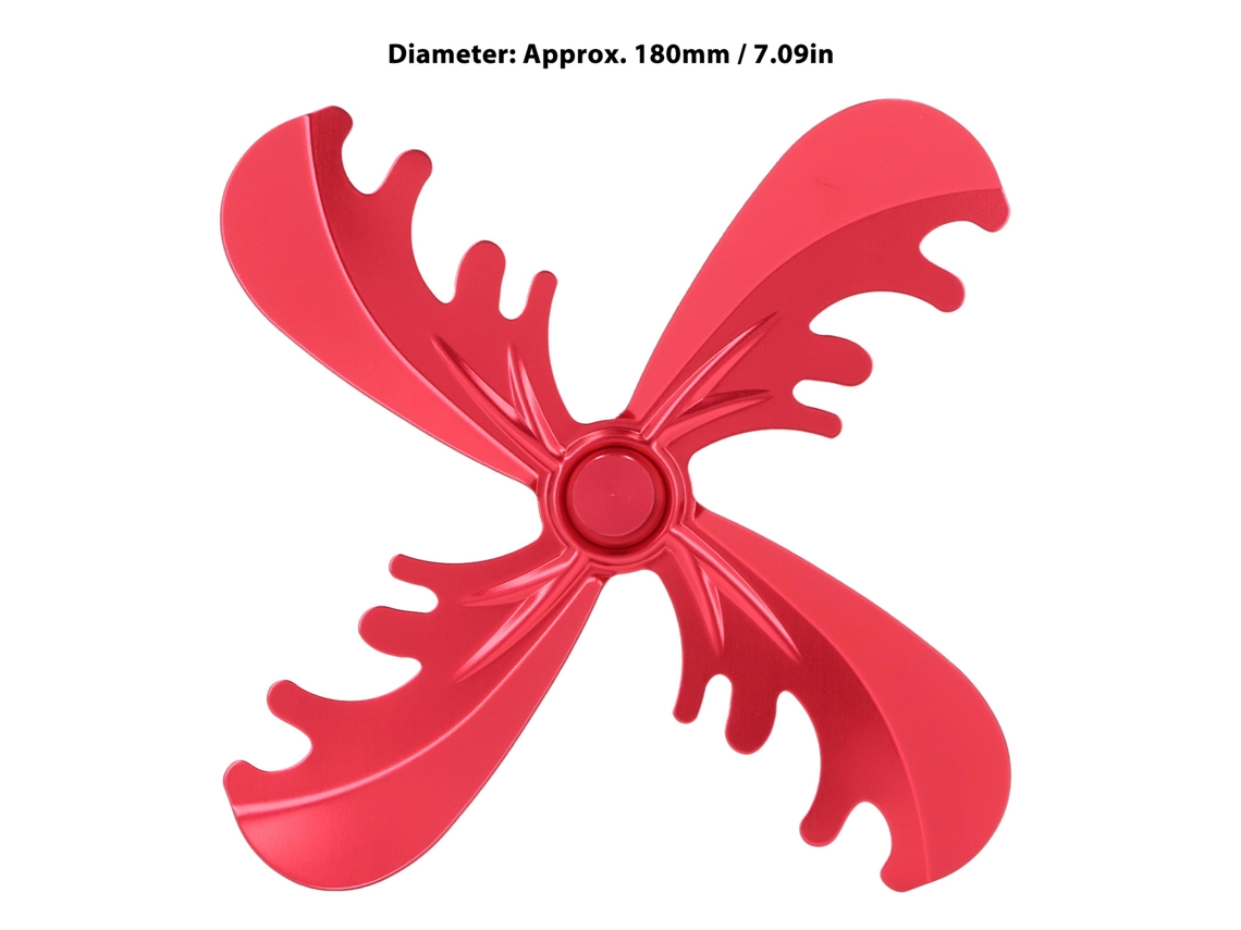Ventilador De Tábua Laxiscreed De 180mm Com Quatro Pás, Motorizado Termodinamicamente