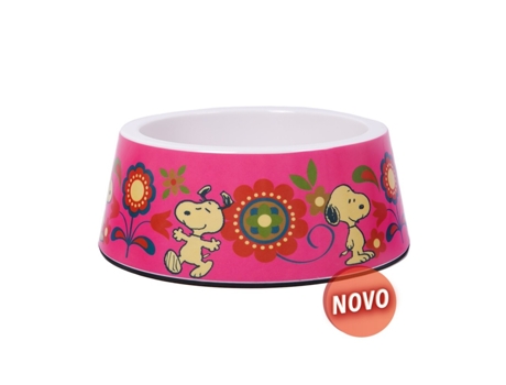 Tigela para Cachorro ZOOZ PETS Snoopy Flor Rosa Xl
