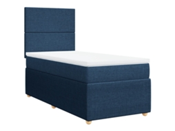 Box Spring Bed, Box Spring Beds Vidaxl Azul Tecido (100 X 200 Cm)