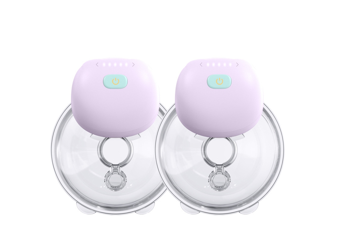 Bomba De Leite Materna Vestível, Bomba De Leite Elétrica Mãos Livres Para Coleta E Extração De Leite.roxo Yunzii (dupla Face)
