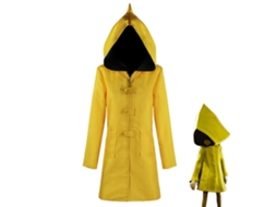 Traje De Cosplay Unisex Chaqueta Larga Amarela Para Halloween E Atuações