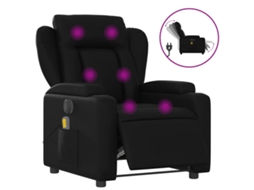 Electric Massage Recliner Chair, Electric Massage Recliner Chairs Vidaxl Preto Couro Artificial