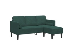 Conjunto 1 Conjunto De Sofás Vidaxl Verde Veludo (173 X 131 X 67 Cm)