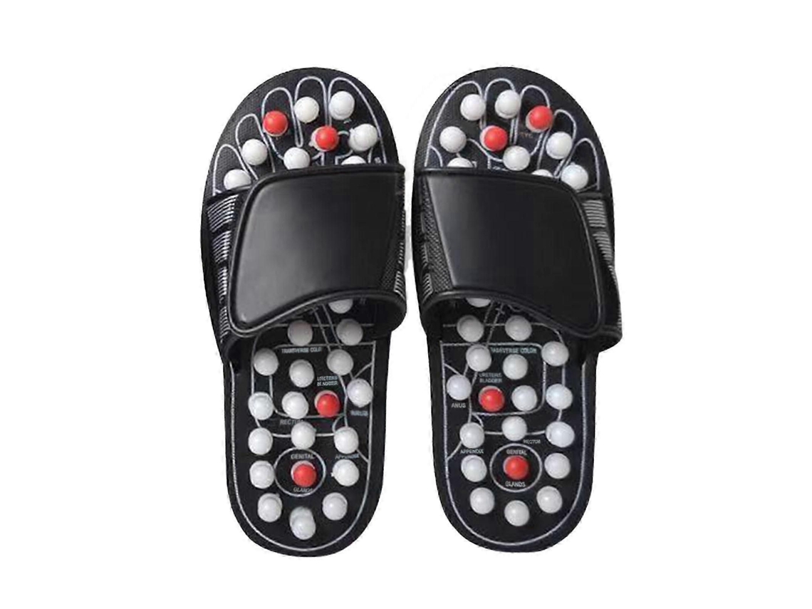 Chinelo De Massagem Reflexológica E Acupressão Para Os Pés, Tamanho 38-39, Branco, 2025