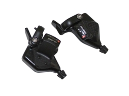 Par de alavancas de indexação em alumínio com pega P2R Rapid Push-Pull 9V.