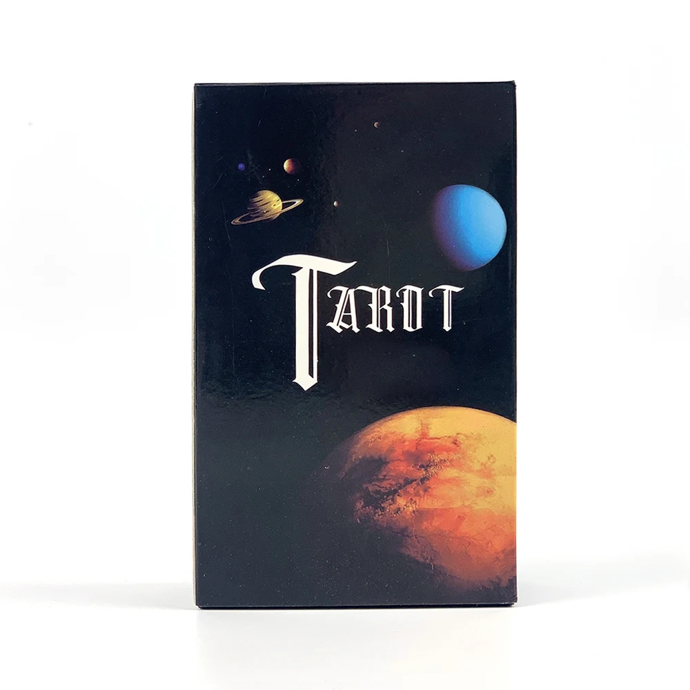 Tarot 78 Cartas Laterais Oráculo Cartas Inglês Tabuleiro de Adivinhação Jogo para Reunião Familiar MDUG